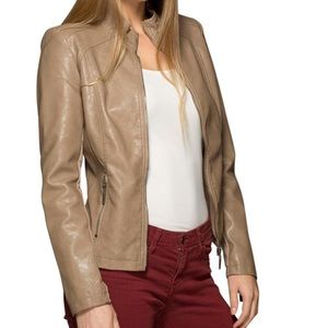 LA coalition faux leather jacket.